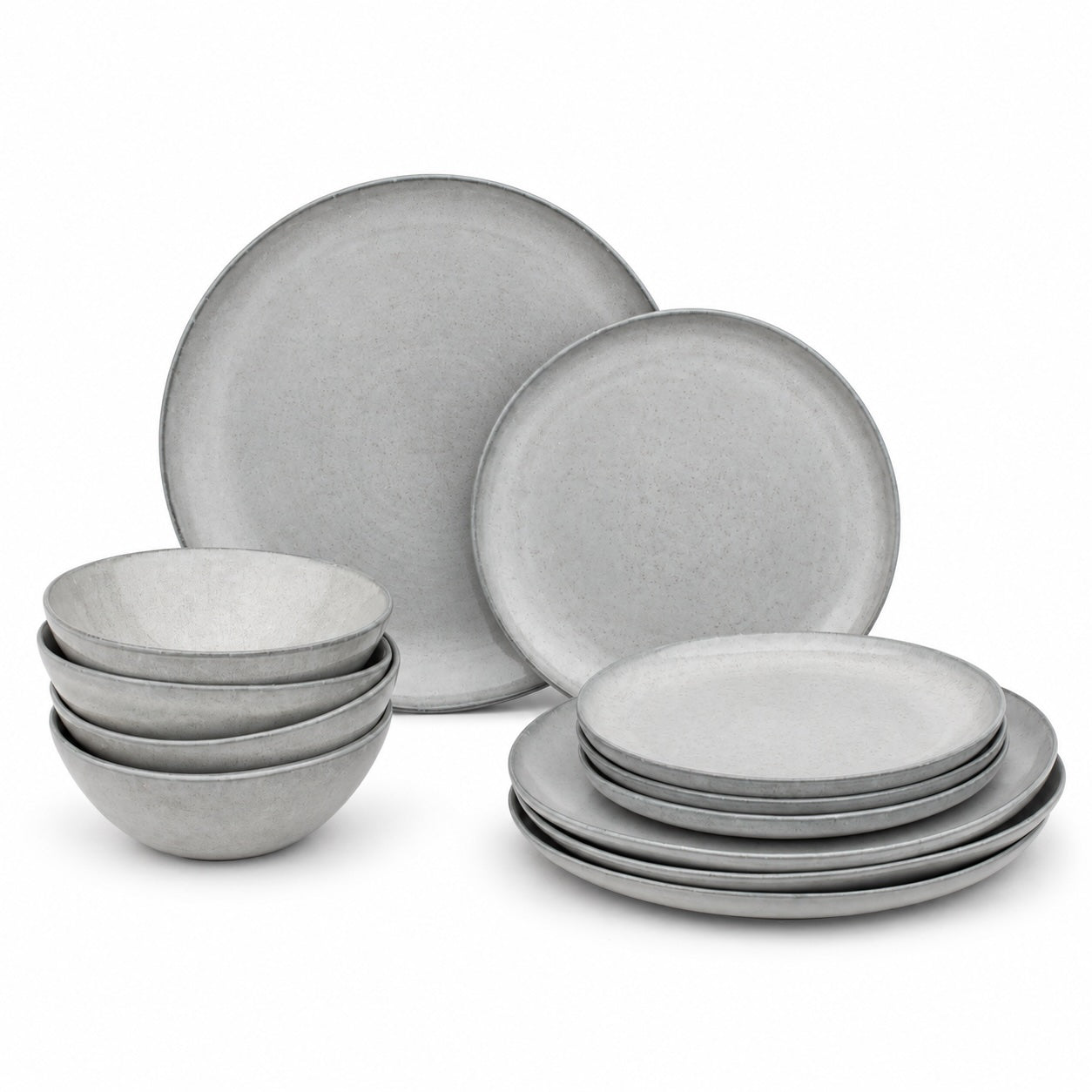 Basic Geschirr Set Midnight Grey 12-teilig