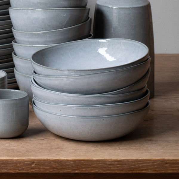 Large pasta plate handmade stoneware