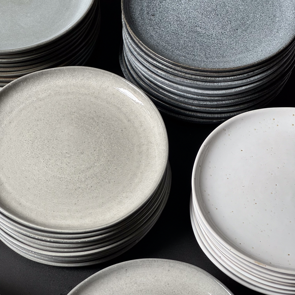 small breakfast dessert plate stoneware high quality handmade Portugal Switzerland