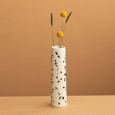 Chimney Small" vase Black Dots