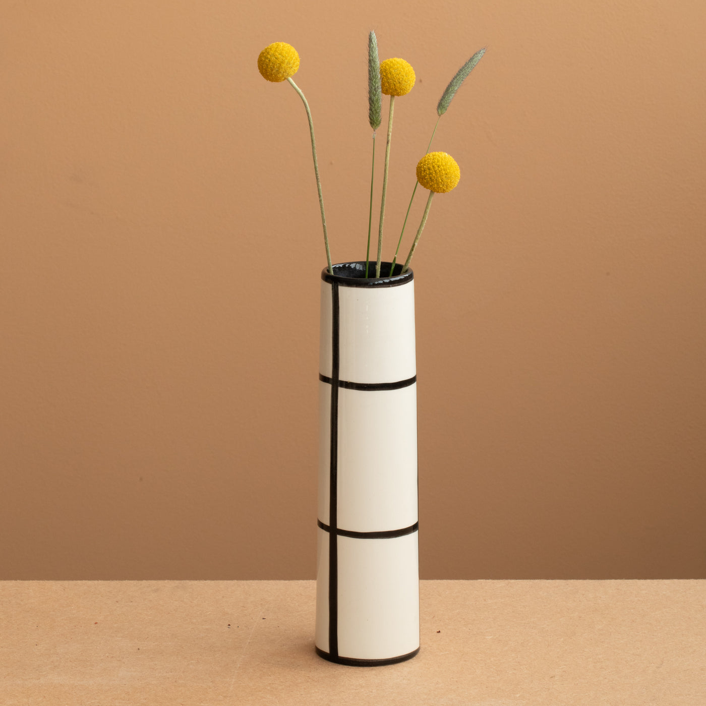 Chimney Small" Vase Striped Black