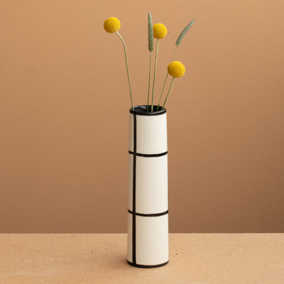 Chimney Small" Vase Striped Black