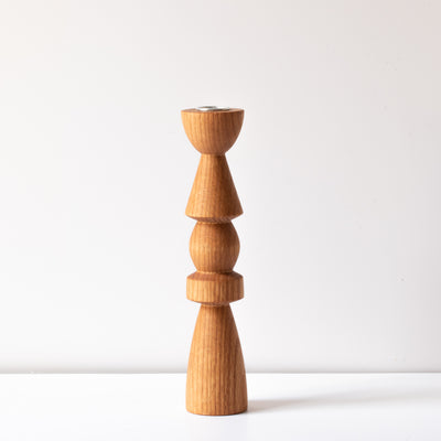 Candle holder Elements (L) Oak