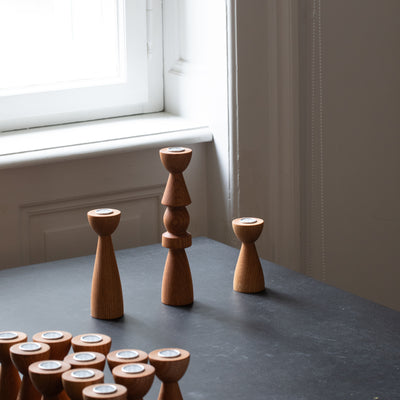 Candle holder Elements (L) Oak