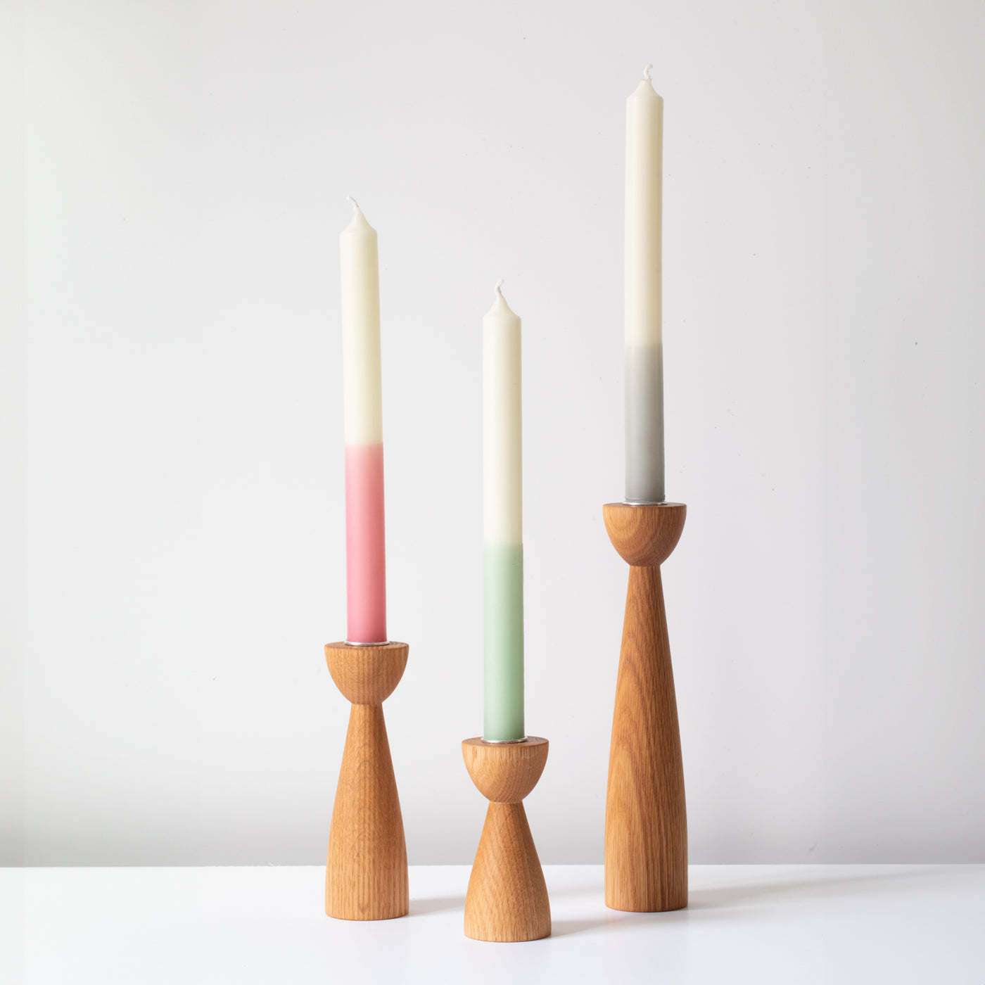 Candlestick Modern (S) Oak