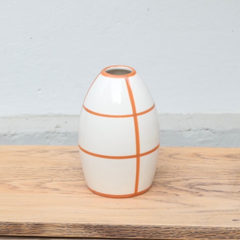 Egg" vase Striped Terra