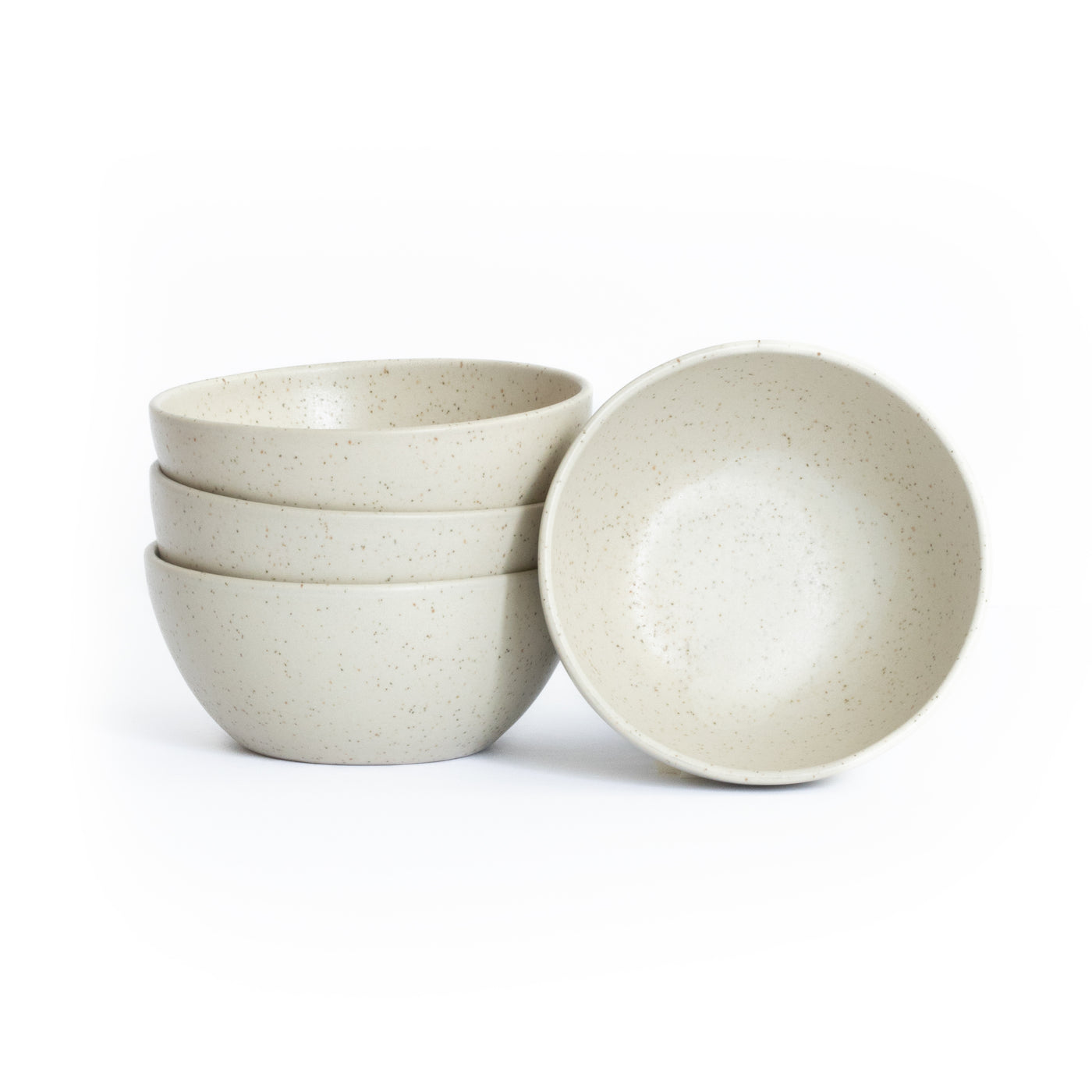 Large Snack Bowl Speckled Beige
