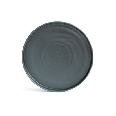 Grosser Teller (gerader Rand) Matte Black