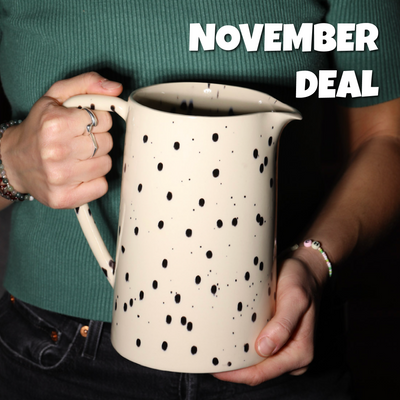 Large jug Black Dots