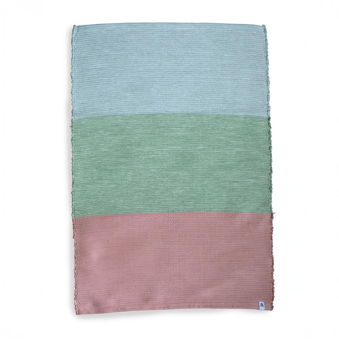 Noa - Tapis 3 couleurs en coton upcyclé 60x90cm
