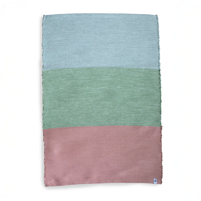 Noa - Tapis 3 couleurs en coton upcyclé 60x90cm