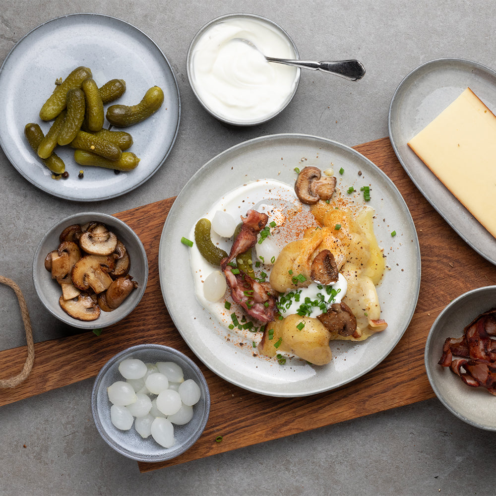 Tableware set complete Midnight Grey 16-piece