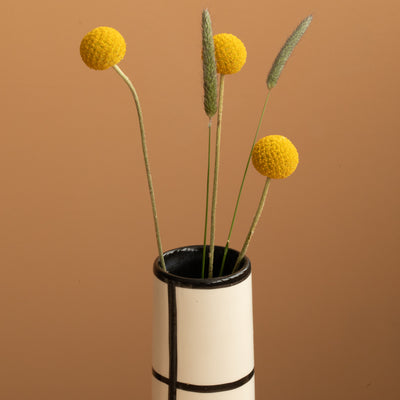 Chimney Small" Vase Striped Black