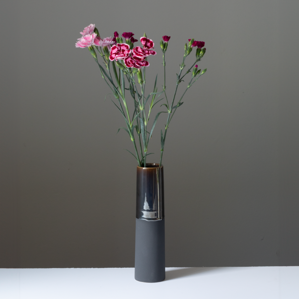 Chimney Small" Metallic Dipped Vase