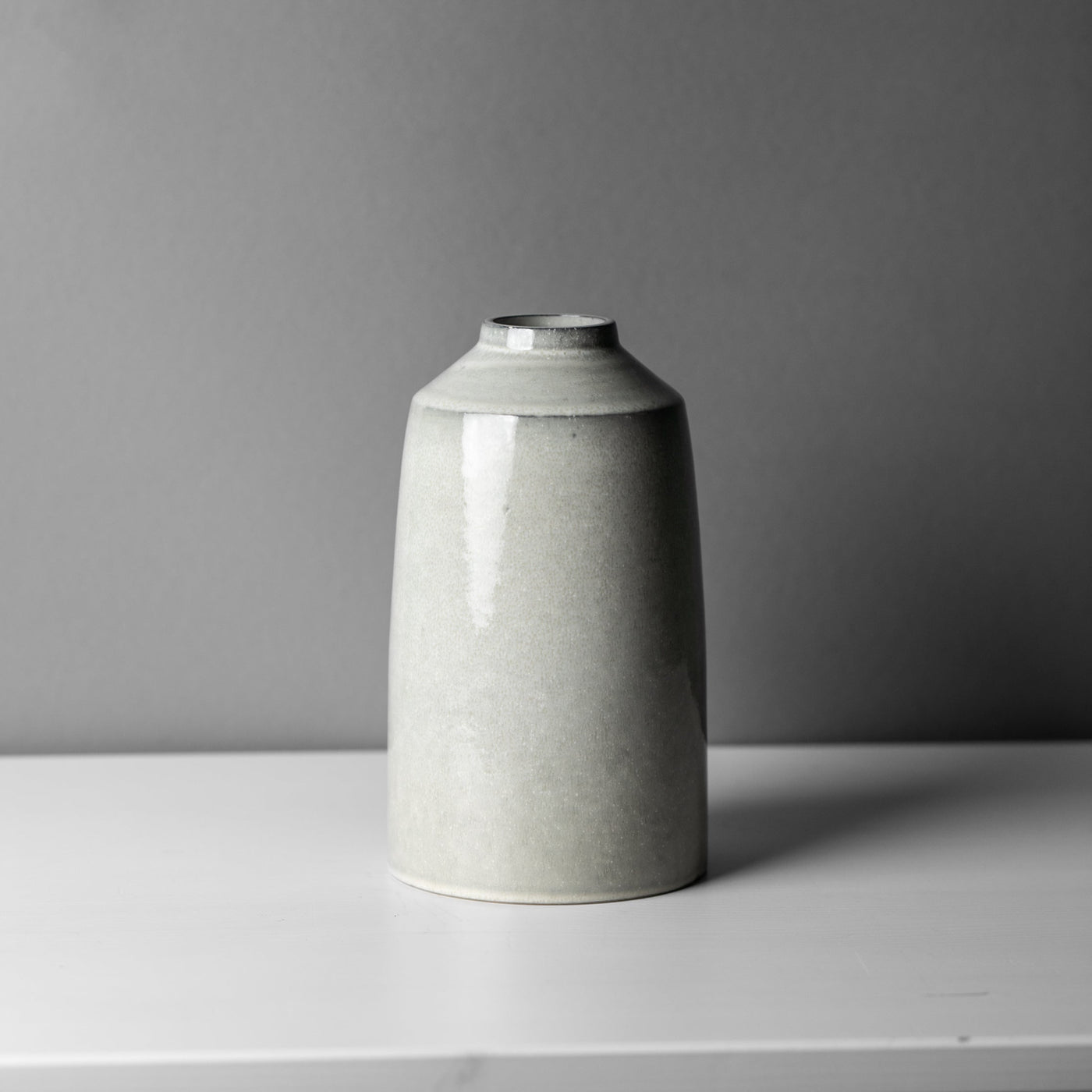 Steinzeug Vase Midnight Grey Blumenvase