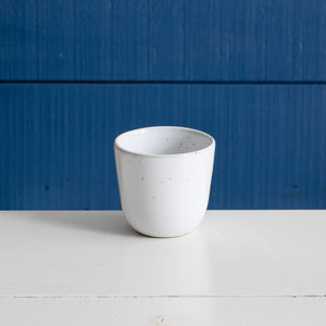 Barista Cappuccino Cup mug coffee stoneware white dotted glaze