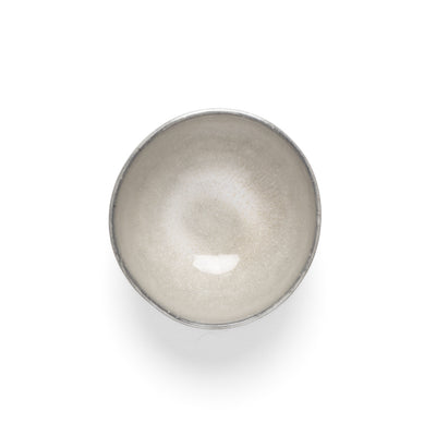 Small dip bowl snack bowl stoneware reactive glaze gray