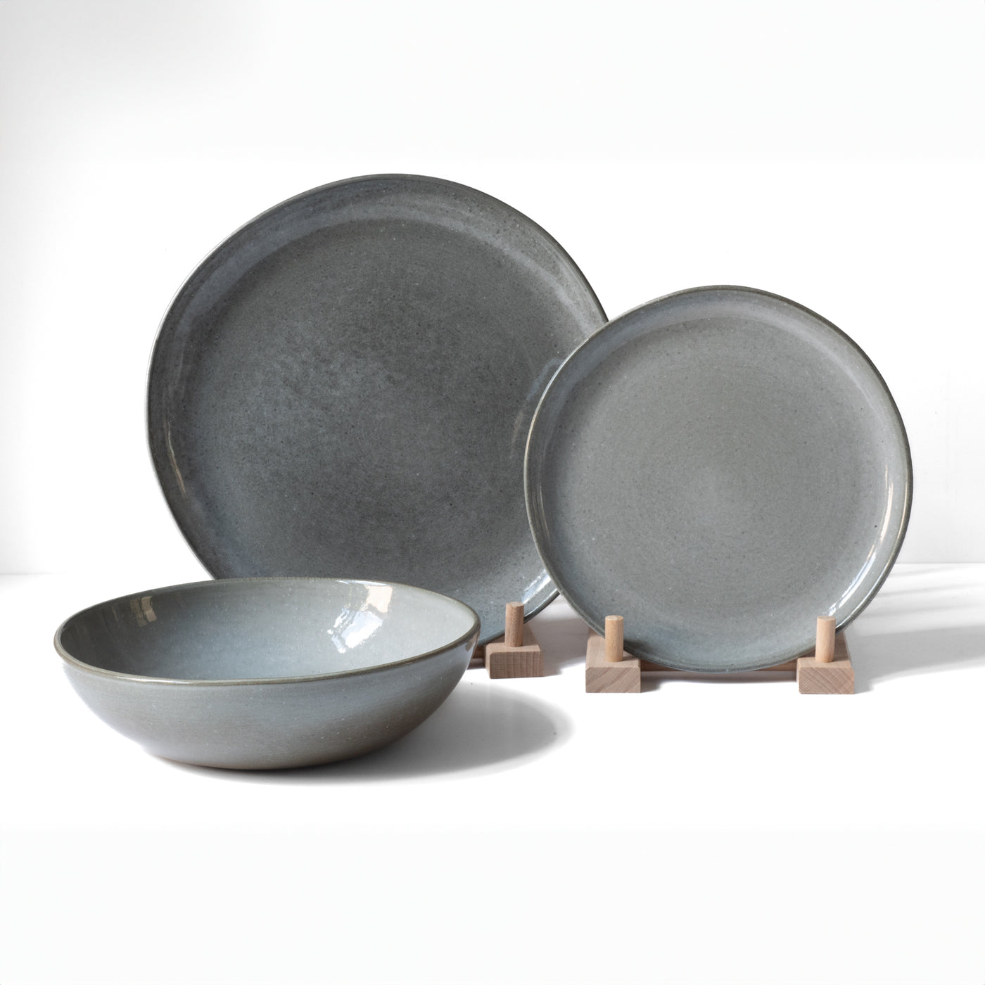 Set de vaisselle avec assiette à pâtes Stormy Sea 12 pièces