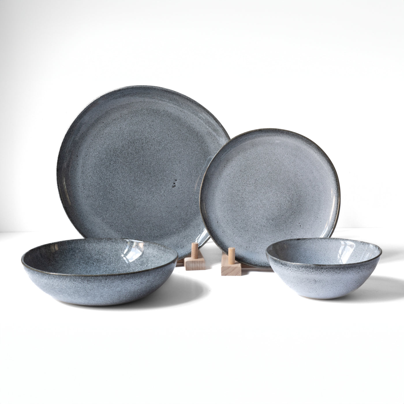 Tableware set complete Blue Sand 16-piece