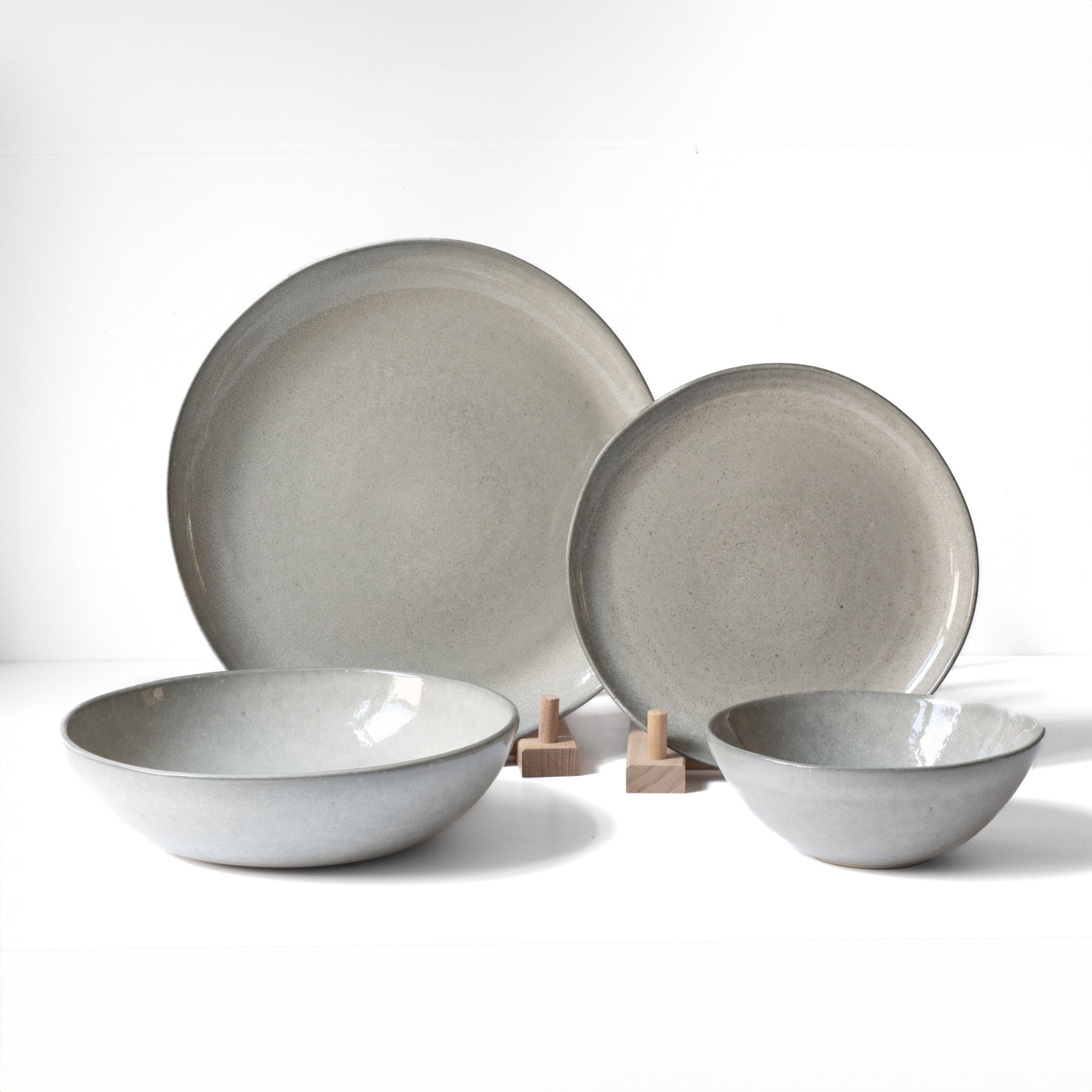 Tableware set complete Midnight Grey 16-piece