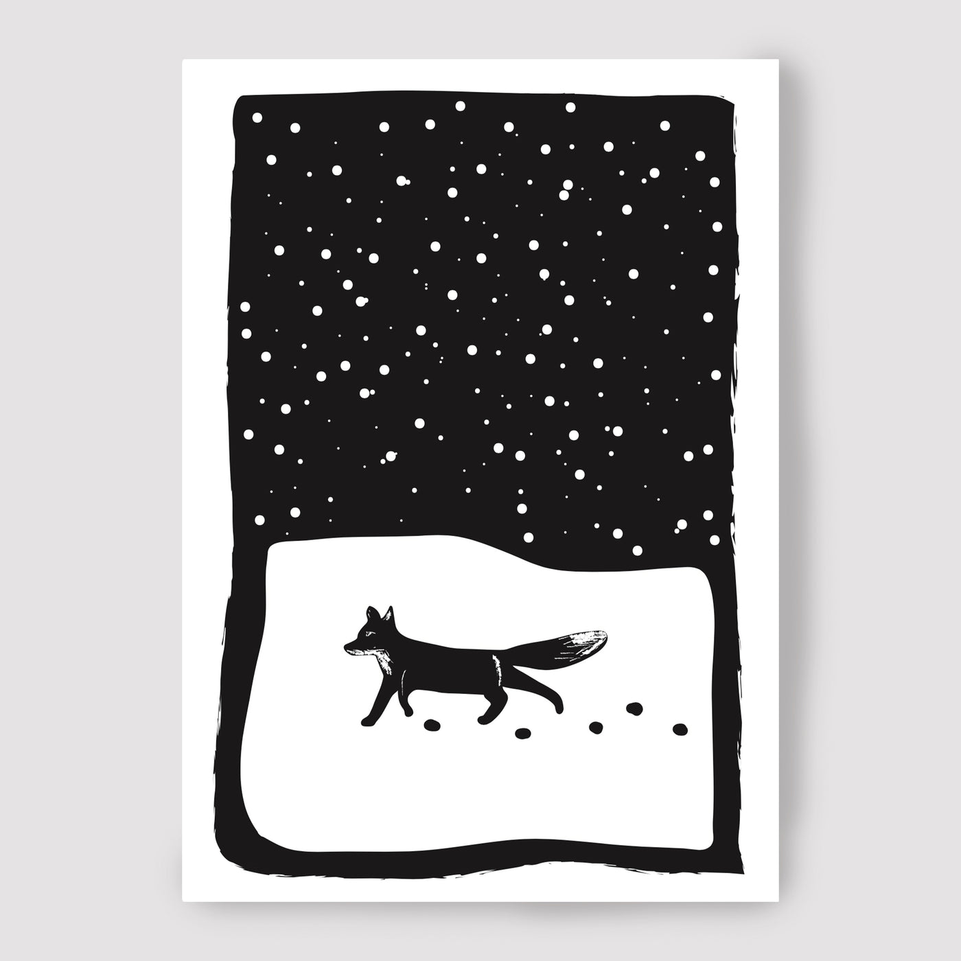 Fox in the snow map