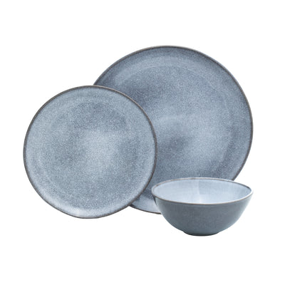 Basic Geschirr Set Blue Sand 12-teilig