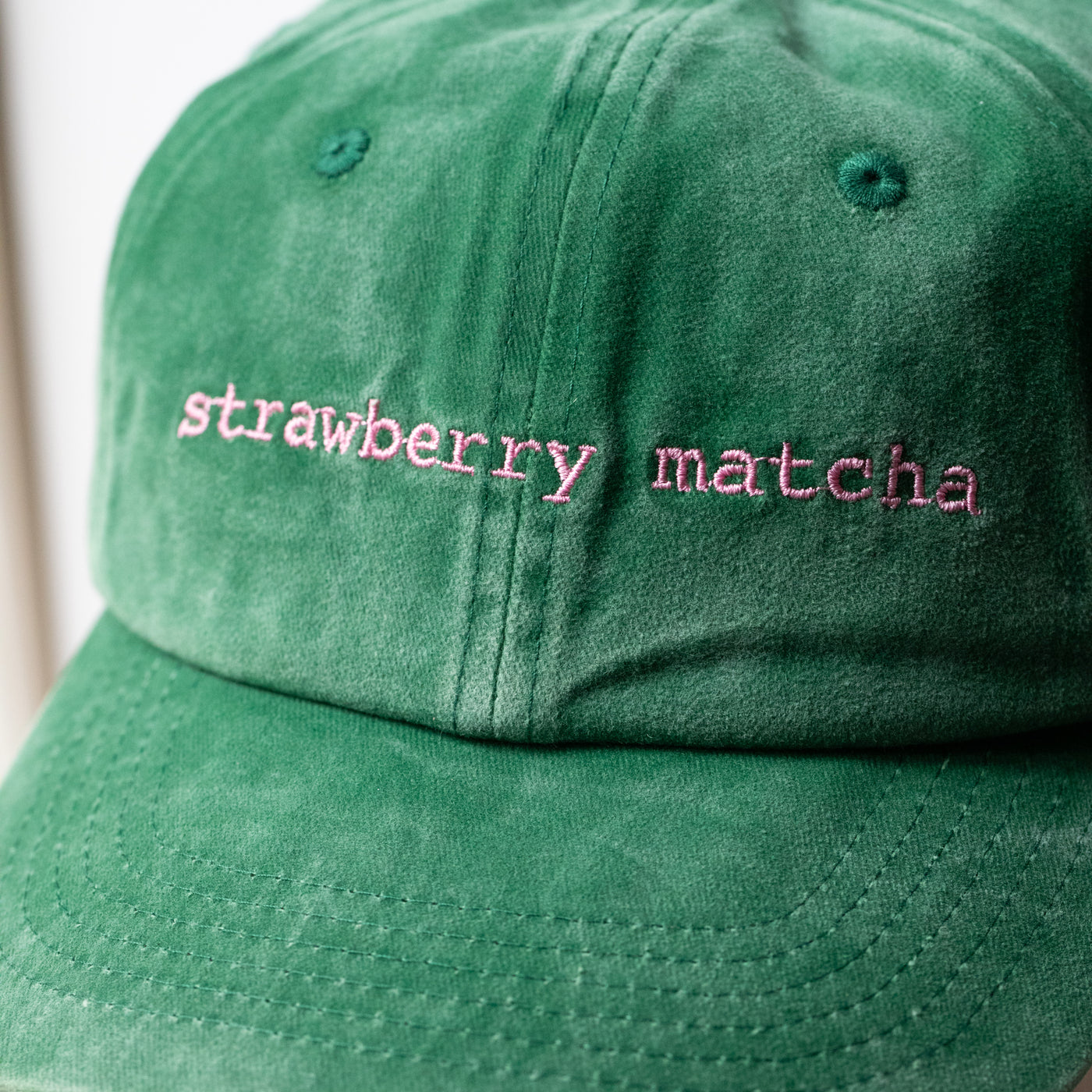 Cap "strawberry matcha"