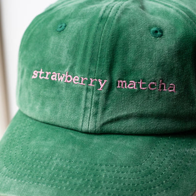 Cap "strawberry matcha"