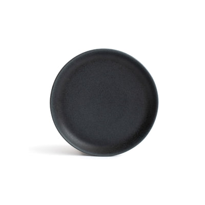 Matt black tapas plate with a diameter of 15.5 cm is perfect for small starters