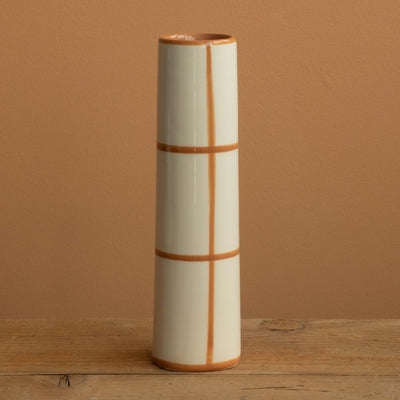 Chimney Small" vase Striped Terra