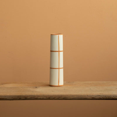 Chimney Small" vase Striped Terra