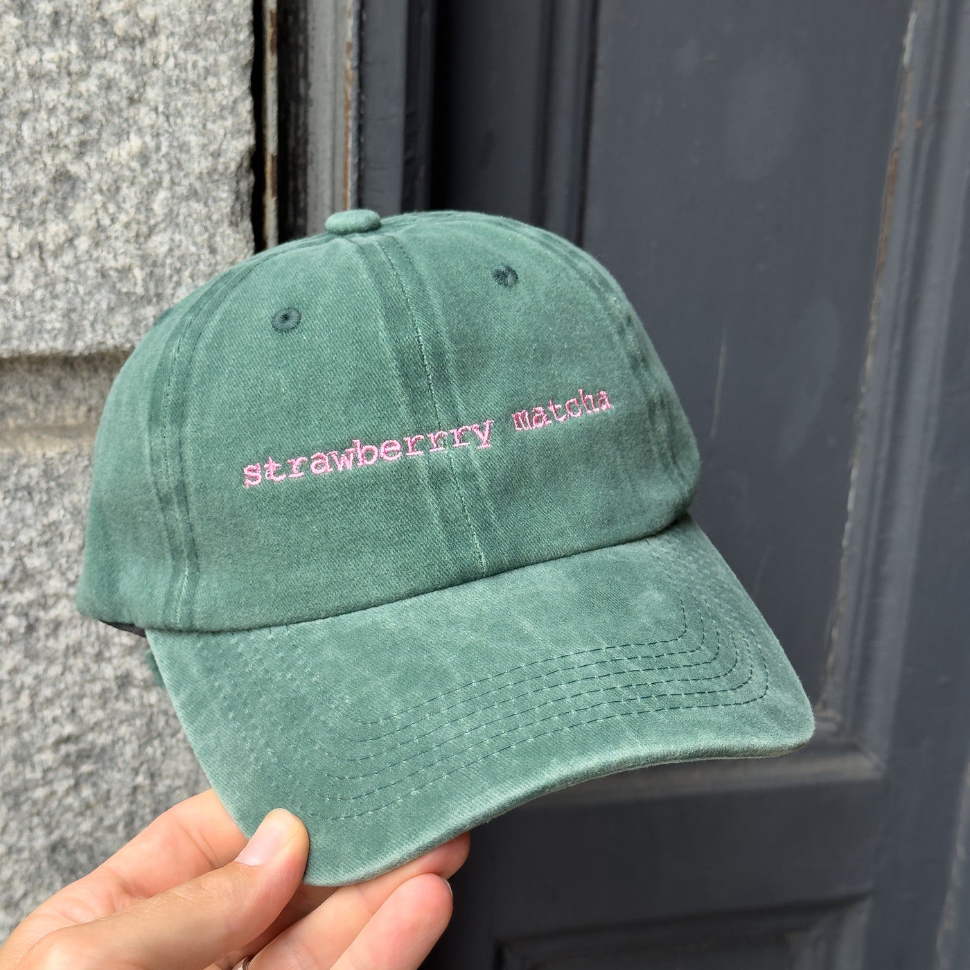 Cap "strawberry matcha"