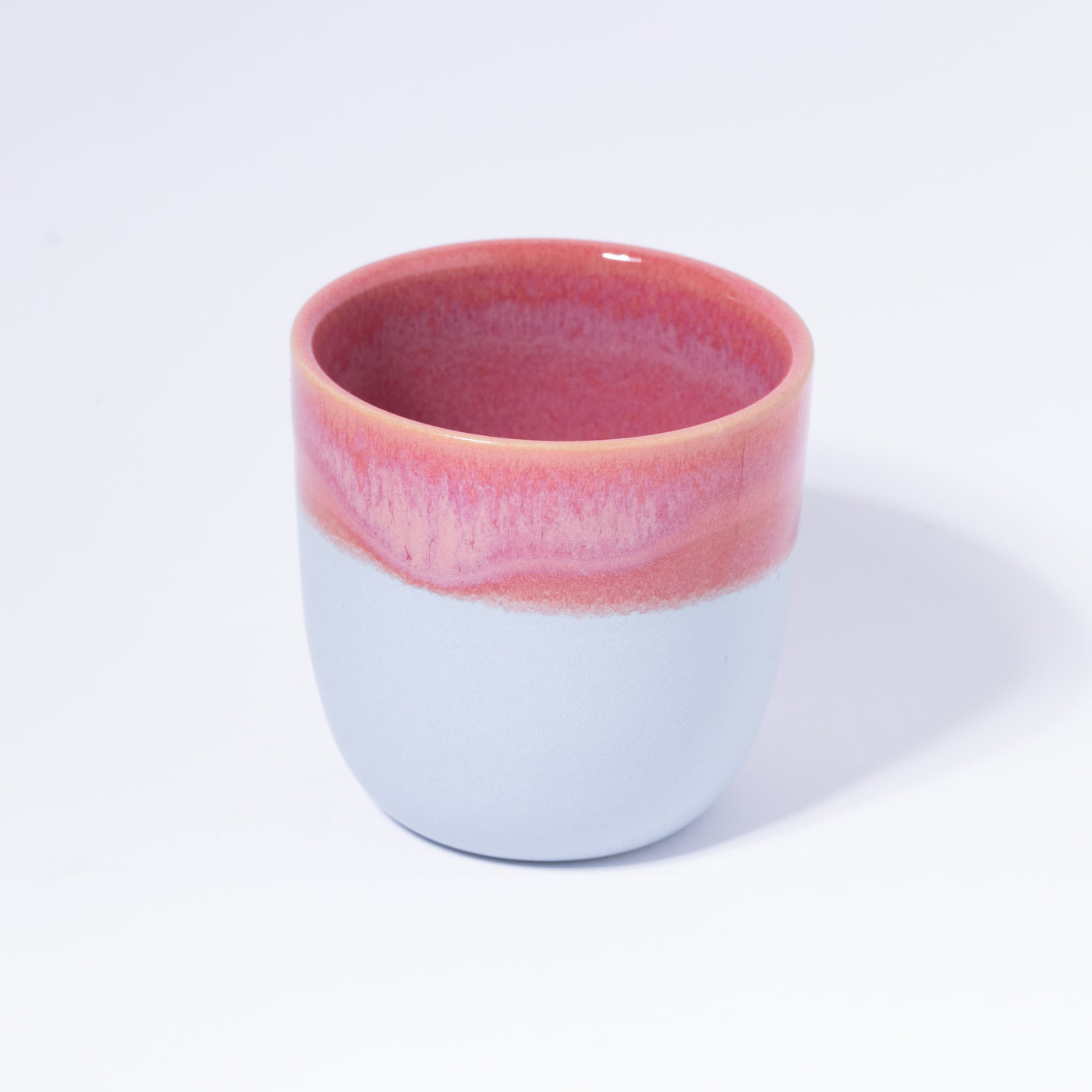 Espresso Becher Rot / Hellblau