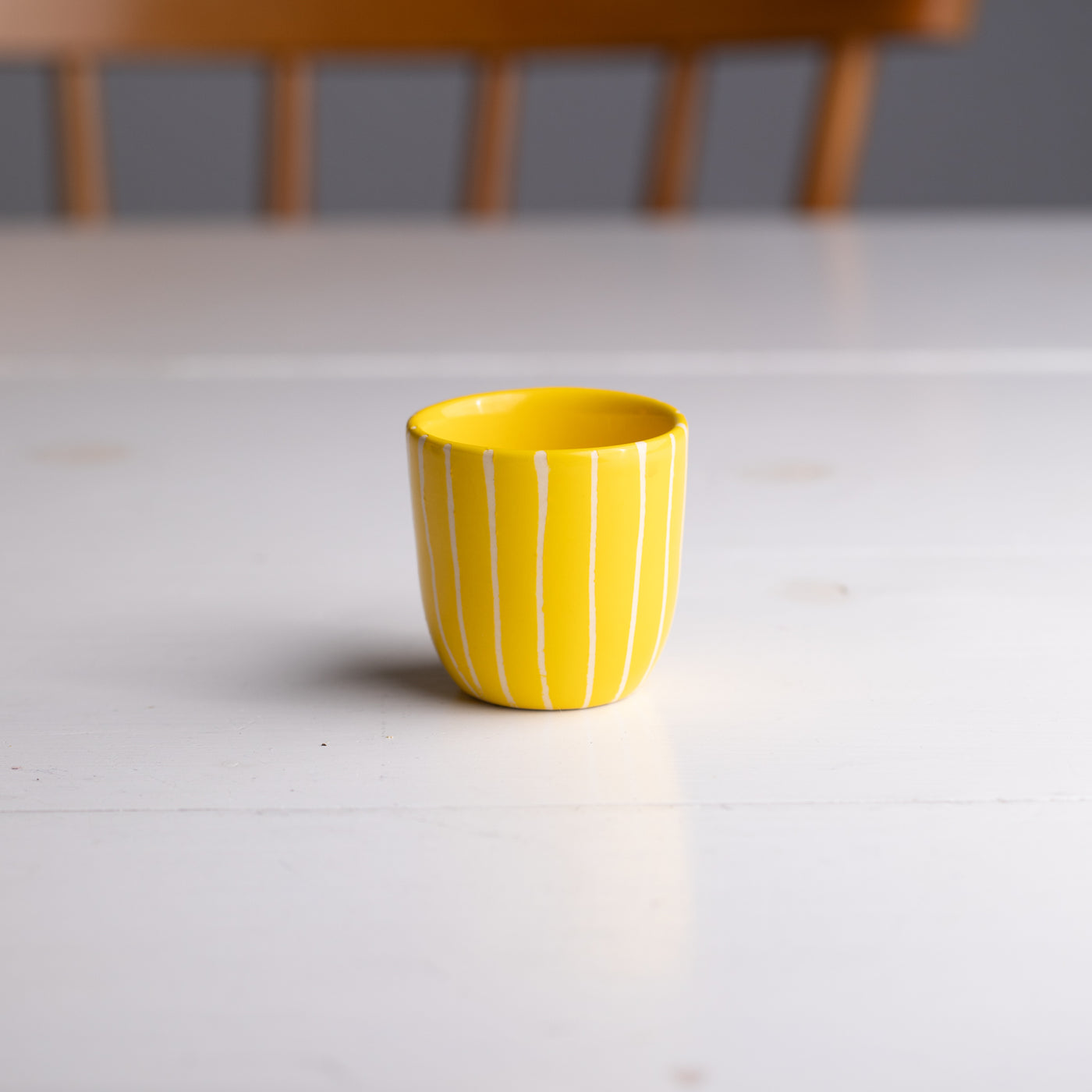 Espresso Becher Striped Yellow