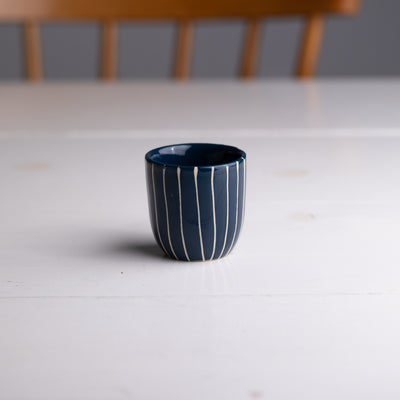 Espresso Becher Striped Navy