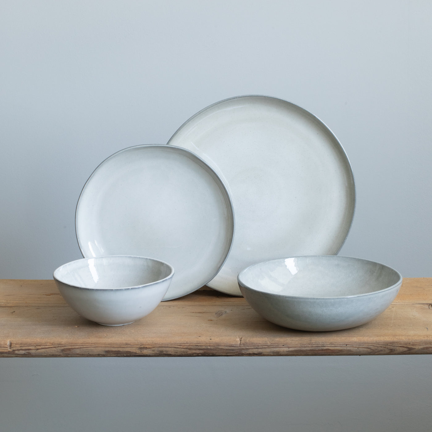 Tableware set complete Midnight Grey 16-piece