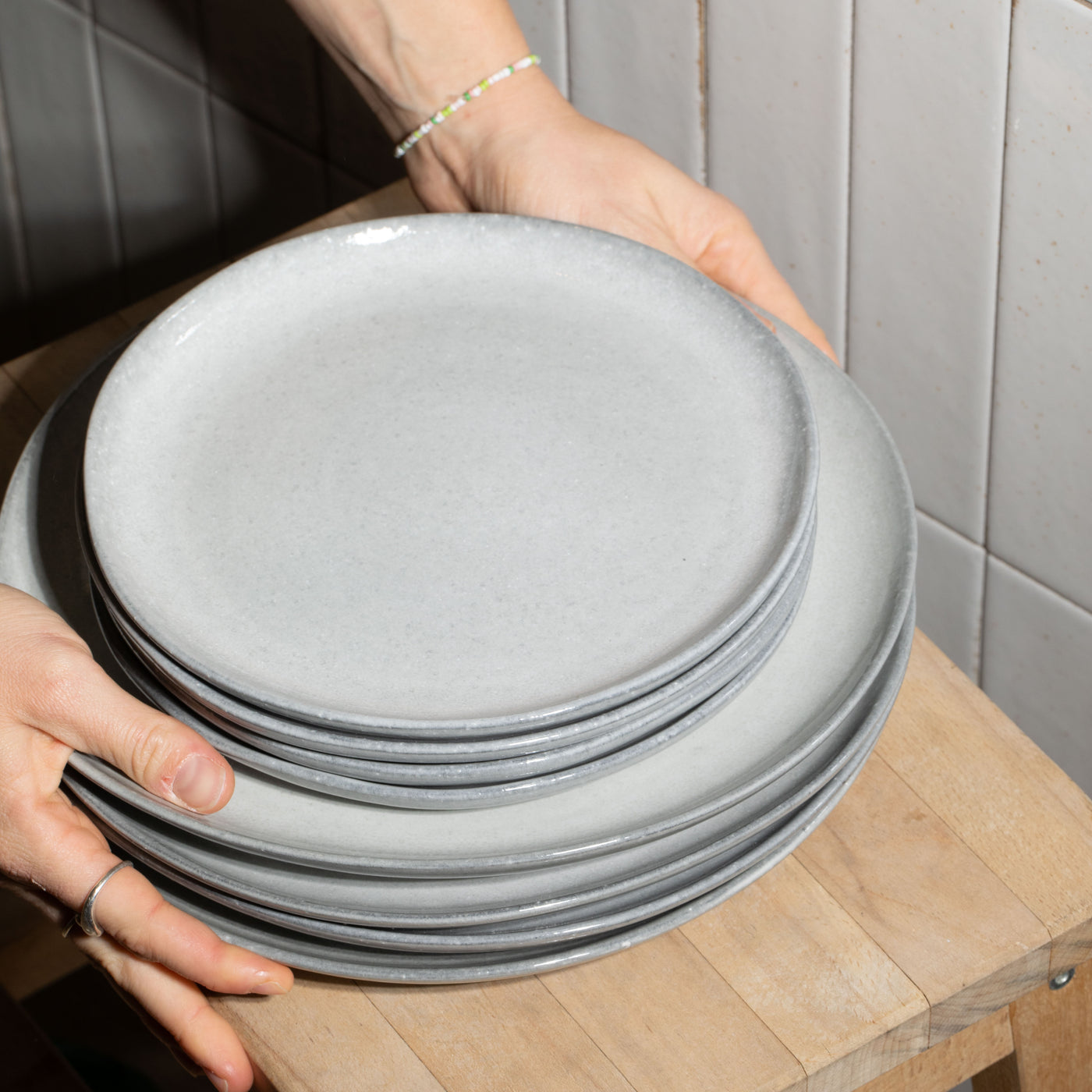 Teller Set Midnight Grey 8-teilig
