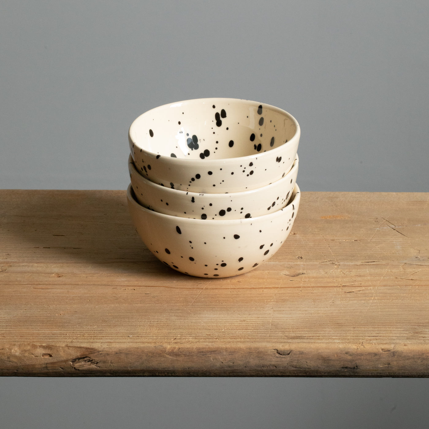 Grosse Snack Bowl Black Dots