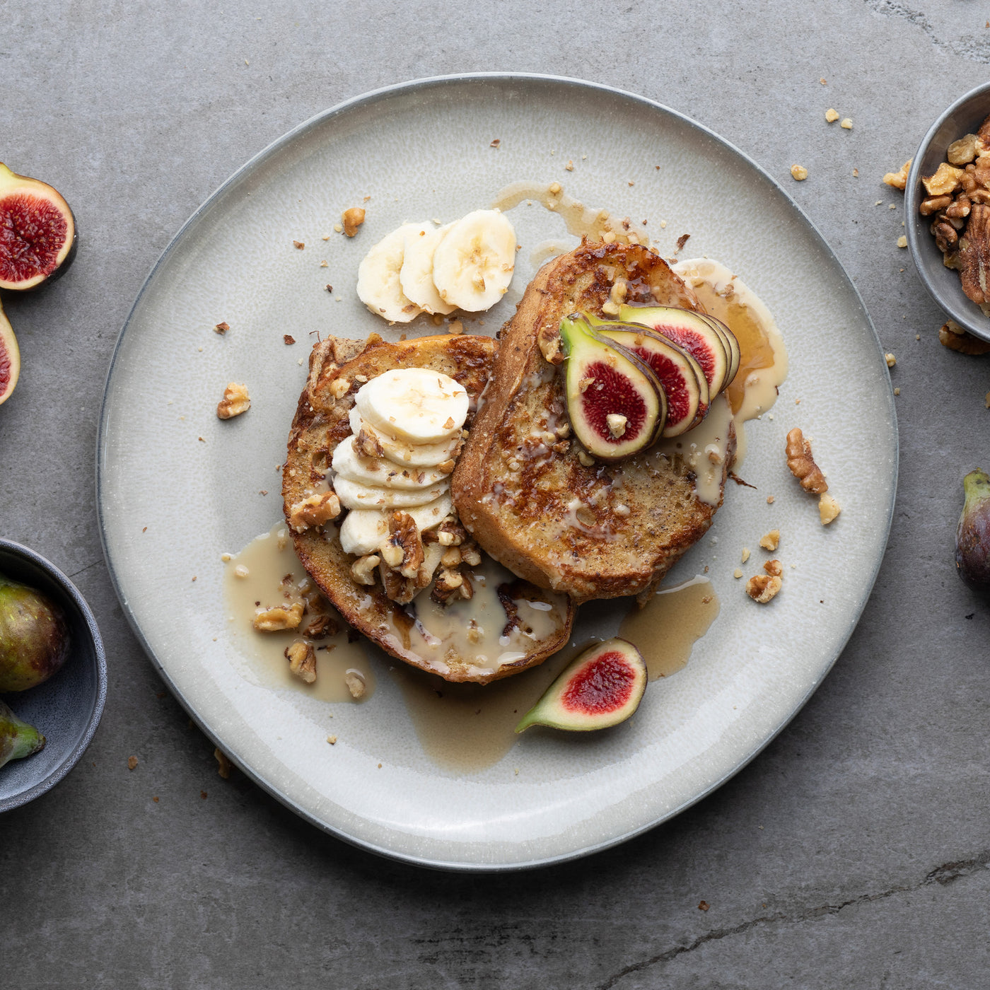 Plate set Midnight Grey 8-piece