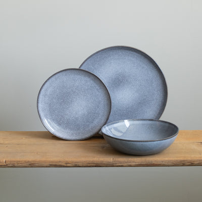 Pasta Geschirr Set Blue Sand 12-teilig