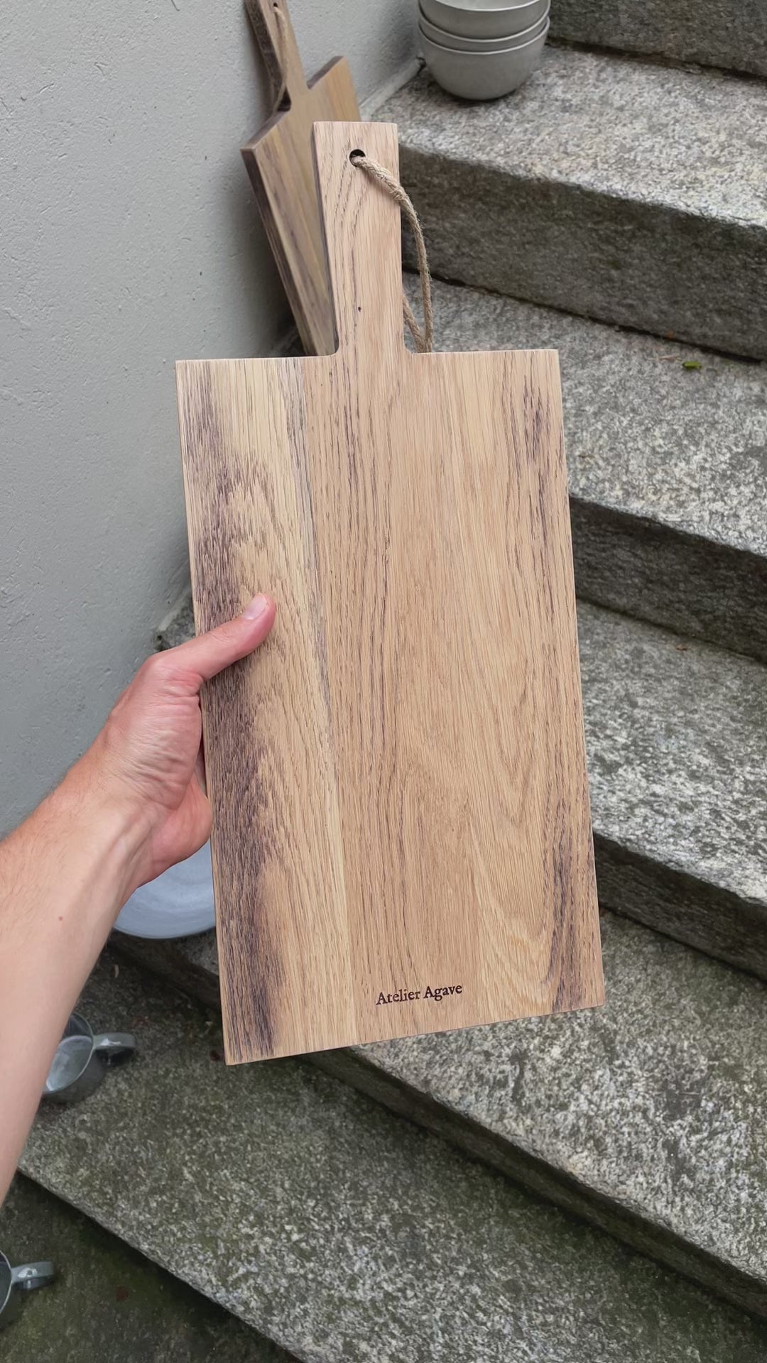 Large oak serving board (dark) 50 x 21.5 x 1.8 cm