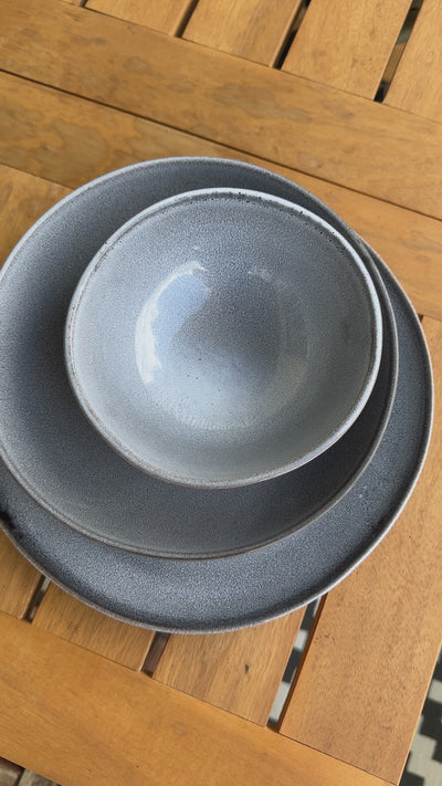 Tableware set complete Blue Sand 16-piece