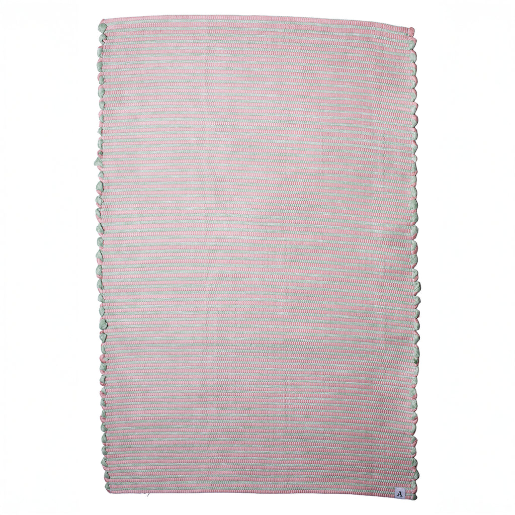 Ella Farbiger Teppich Rosa-Grün