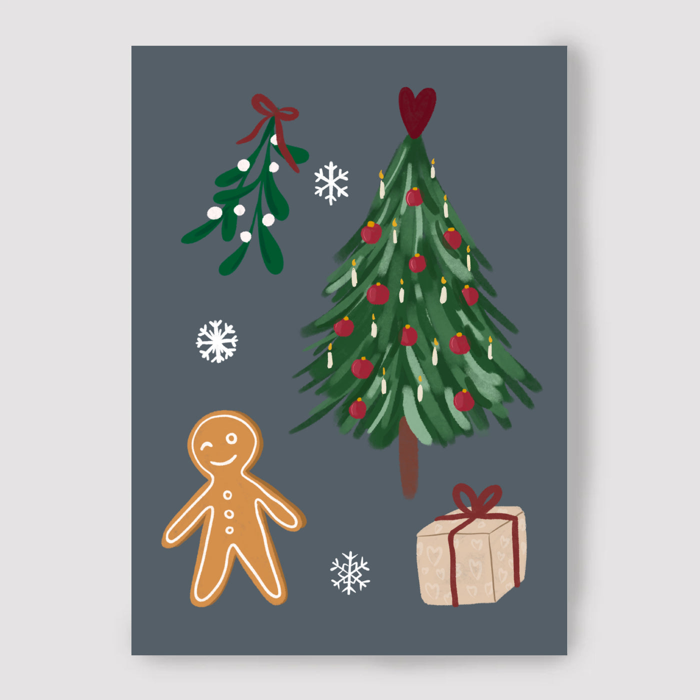 Weihnachtskarte dunkel